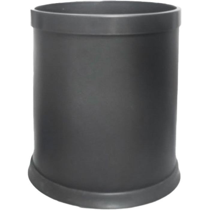 Commercial Open-Top Round Waste Bin 225x260mm Black |  JGM910 Makfry