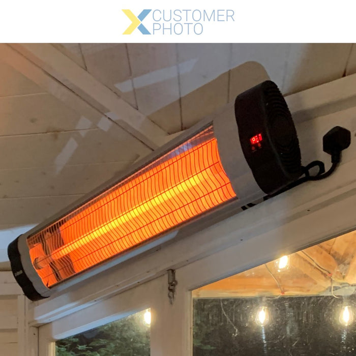 Infrared Patio Heater with Remote control 3 power settings Wall mounted 3kW |  JHS3000R Makfry