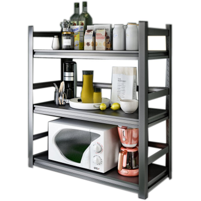 Commercial Shelving Unit 3 Tier Width 1000mm Depth 500mm Black|  JM3CW1000 Makfry