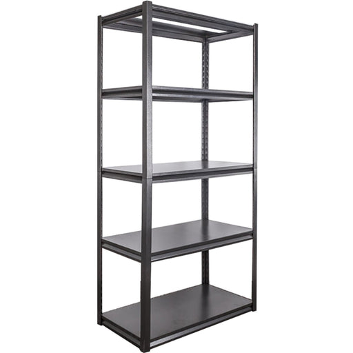 Commercial Shelving Unit 5 Tier Width 900mm Depth 450mm Black|  JM5B Makfry
