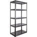 Commercial Shelving Unit 5 Tier Width 1200mm Depth 450mm Black|  JM5BW1200 Makfry
