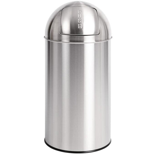 Commercial Push Waste Bin 38 Litres Satin |  JY9300 Makfry
