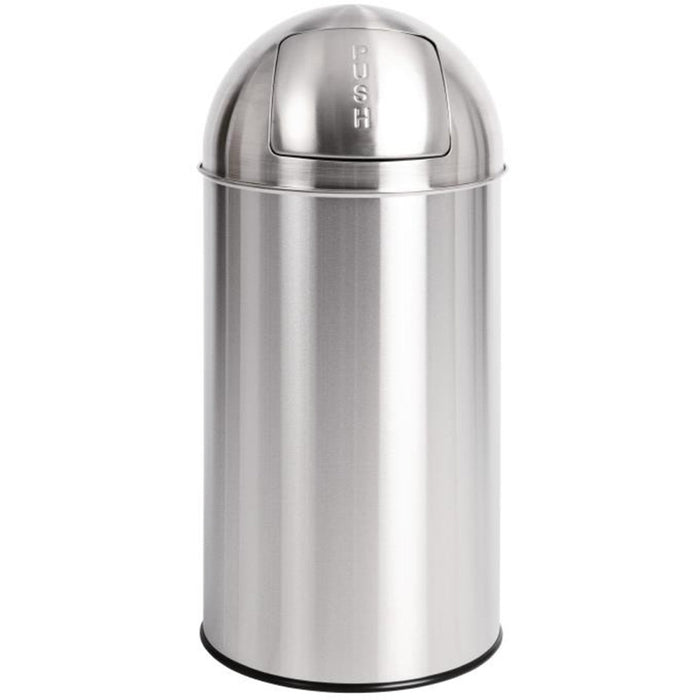 Commercial Push Waste Bin 38 Litres Satin |  JY9300 Makfry