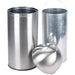 Commercial Push Lid Waste Bin 50 Litres Satin |  JY930050LSATIN Makfry