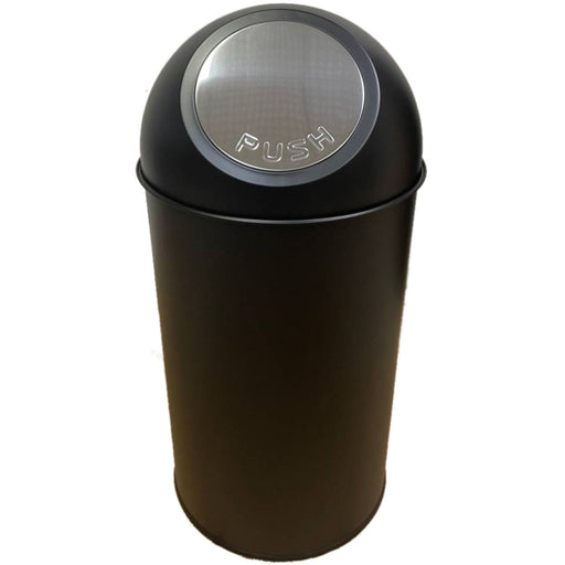 Commercial Push-Top Waste Bin 50 Litres Black |  JY931050L Makfry