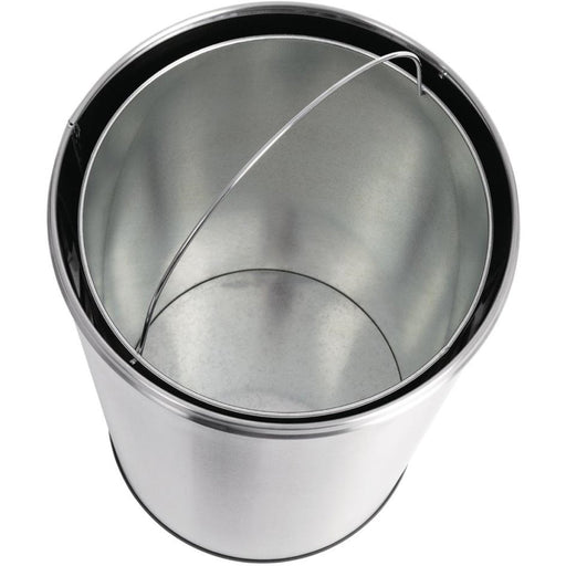 Commercial Open-Top Waste Bin 65 Litres Satin |  JY980065L Makfry