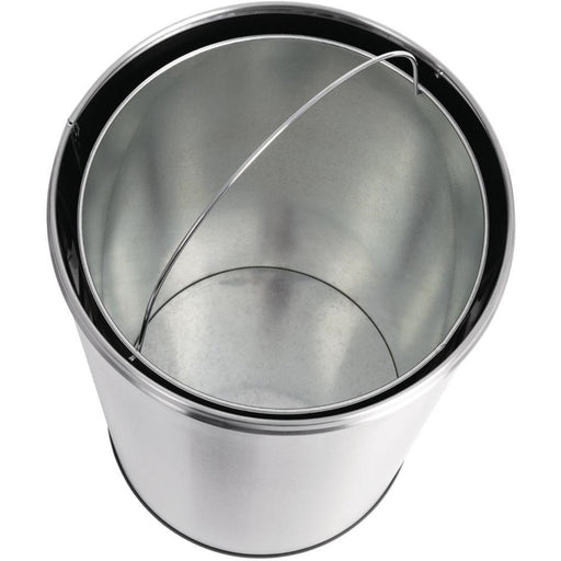 Commercial Open-Top Waste Bin 50 Litres Satin |  JY9800 Makfry