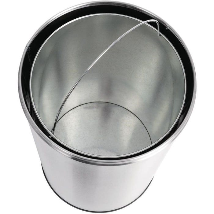 Commercial Open-Top Waste Bin 50 Litres Satin |  JY9800 Makfry