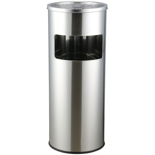 Commercial Ashtray Waste Bin 17 Litres Satin |  JYAB901SATIN Makfry