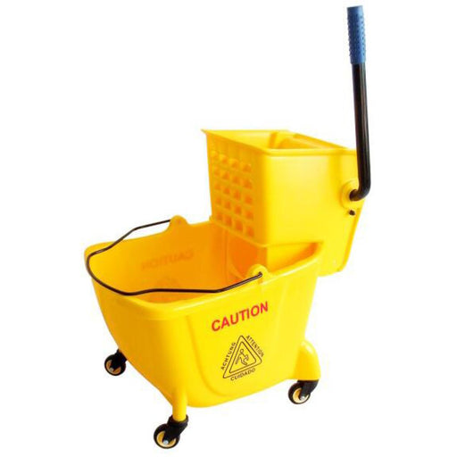 Professional Mop Bucket with Side Press Wringer 24 Litres |  JYMWF2403 Makfry