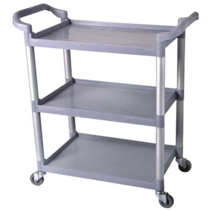Professional Utility Trolley Multi-purpose 3 tier Grey 860x420x930mm |  JYXUC405GREY Makfry