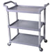 Professional Utility Trolley Multi-purpose 3 tier Grey 860x420x930mm |  JYXUC405GREY Makfry
