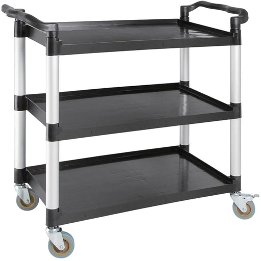 Professional Utility Trolley Multi-purpose 3 tier Black 1070x500x990mm |  JYXUC407BLACK Makfry