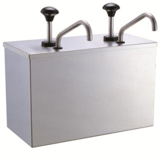 Commercial Condiment/Sauce Dispenser 2 pumps Stainless steel |  JZS002 Makfry