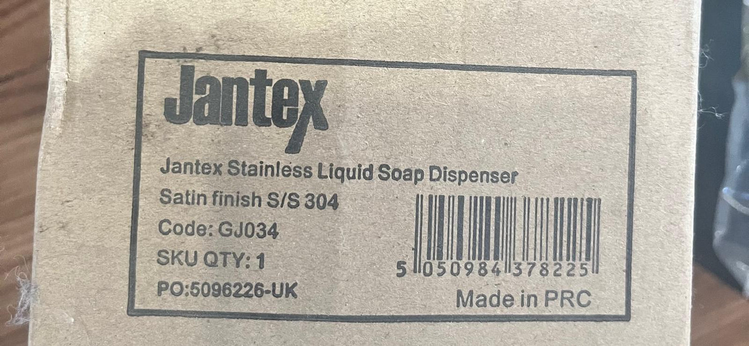 Jantex Stainless Steel Soap and Hand Sanitiser Dispenser Canmac Catering Equipment