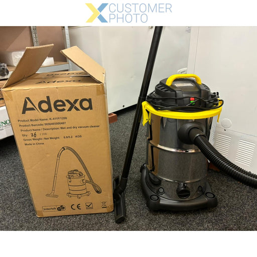 Multi-use Wet & Dry Vacuum Cleaner with Handle 30 Litre 1.2kW |  K411F Makfry