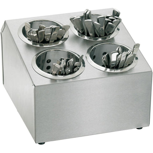 Commercial Cutlery Basket Holder 4 hole Stainless steel |  KFB04B Makfry