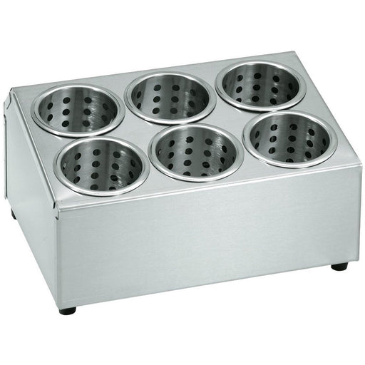 Commercial Cutlery Basket Holder 6 hole Stainless steel |  KFB06B Makfry