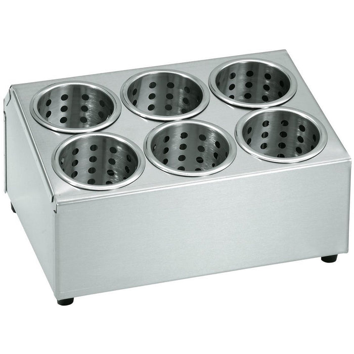 Commercial Cutlery Basket Holder 6 hole Stainless steel |  KFB06B Makfry