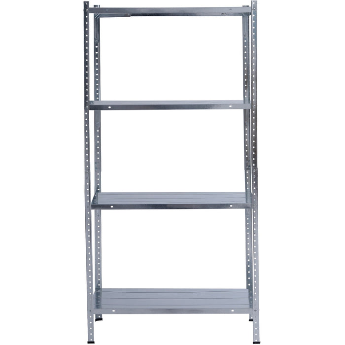 Galvanized Steel Shelving Unit 4-Tier 120kg Capacity (30kg per shelf) 670x260x1270mm |  KFT26 Makfry
