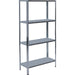 Galvanized Steel Shelving Unit 4-Tier 160kg Capacity (40kg per shelf) 750x300x1450mm |  KFT42 Makfry