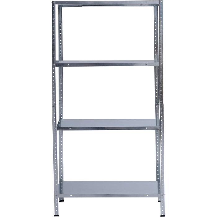 Galvanized Steel Shelving Unit 4-Tier 160kg Capacity (40kg per shelf) 750x300x1450mm |  KFT42 Makfry