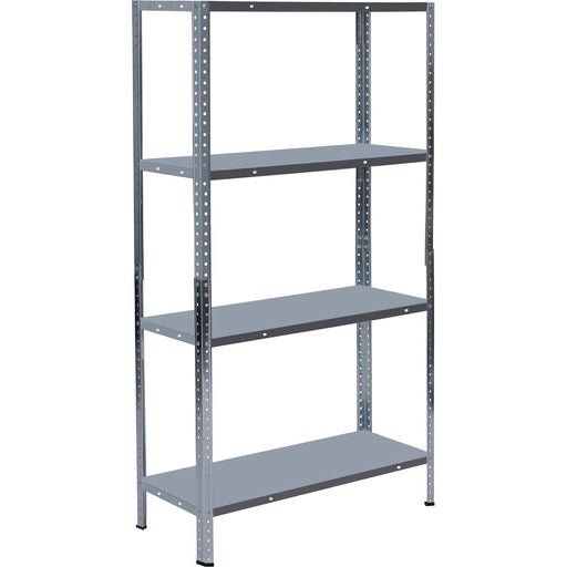 Galvanized Steel Shelving Unit 4-Tier 200kg Capacity (50kg per shelf) 1000x300x1870mm |  KFT52S Makfry