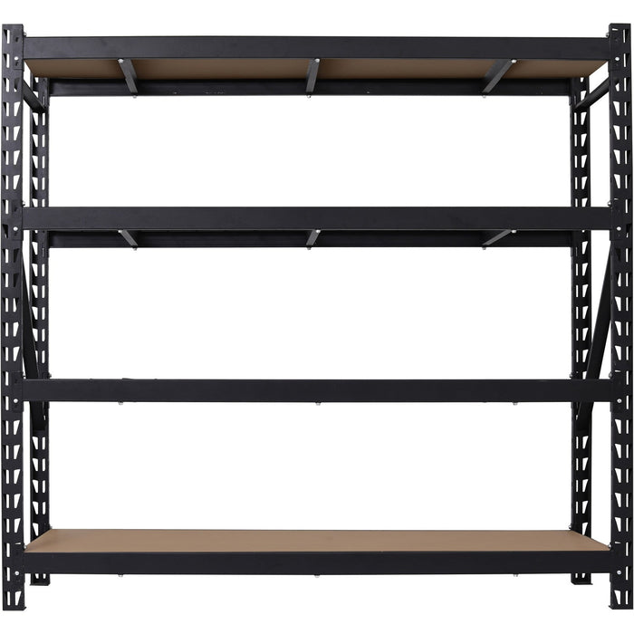 Industrial 4-Tier Heavy-Duty Shelving Unit 2500kg Capacity (625kg per shelf) 1830x540x1830mm |  KIT600 Makfry
