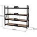 Industrial 4-Tier Heavy-Duty Shelving Unit 2500kg Capacity (625kg per shelf) 1830x540x1830mm |  KIT600 Makfry