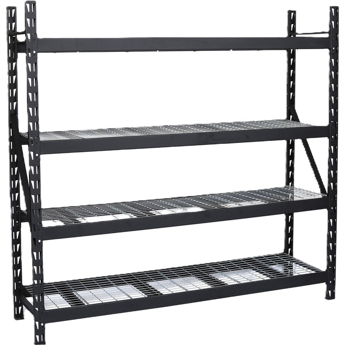 Industrial 4-Tier Heavy-Duty Wire Shelving Unit 2400kg Capacity (600kg per shelf) 2000x600x2000mm |  KIT86 Makfry