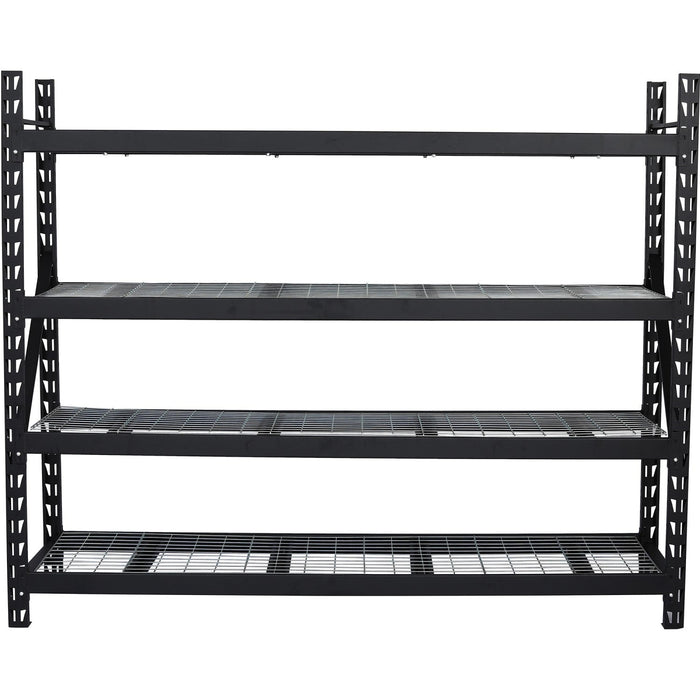 Industrial 4-Tier Heavy-Duty Wire Shelving Unit 2400kg Capacity (600kg per shelf) 2000x600x2000mm |  KIT86 Makfry
