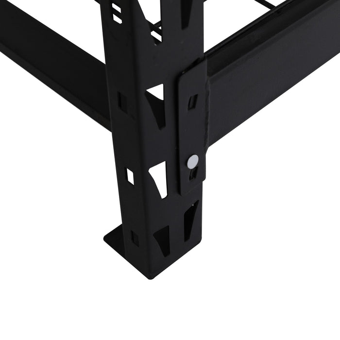 Commercial Shelving unit 4 tier 800kg/shelf Width 1960mm Depth 610mm Black wire |  KIT99