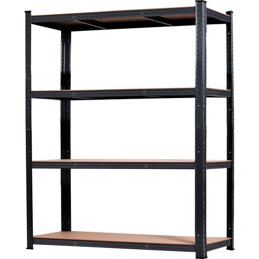 Industrial Shelving Unit Heavy duty 1600x600x1800mm 4 shelves 250 kg/shelf Black |  KLT160P Makfry