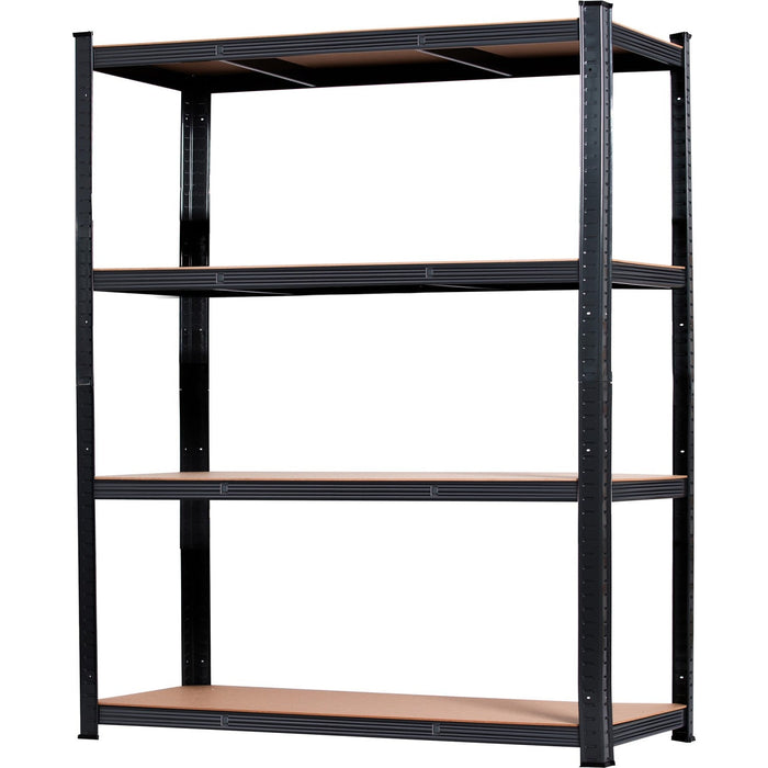 Industrial Shelving Unit Heavy duty 1600x600x1800mm 4 shelves 250 kg/shelf Black |  KLT160P Makfry