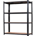 Industrial Shelving Unit Heavy duty 1600x600x1800mm 4 shelves 250 kg/shelf Black |  KLT160P Makfry