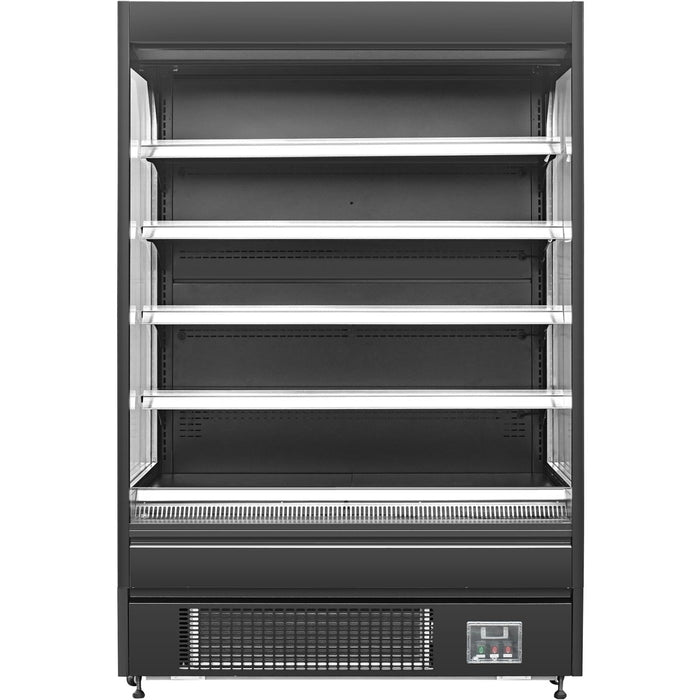 Wall Cabinet Multi Deck Refrigerator Night Curtain Black 1320x700x2000mm |  KMDP1370E