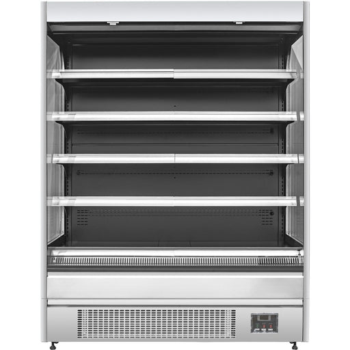 Wall Cabinet Multi Deck Refrigerator Night Curtain Stainless Steel 1525x700x2000mm | Bluel148 Makfry