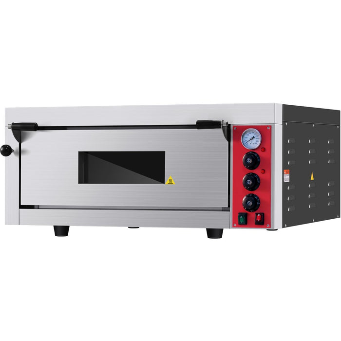 B GRADE Commercial Pizza oven Electric 1 chamber 660x660mm Mechanical controls 5kW |  KNGEP4T B GRADE