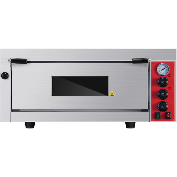 B GRADE Commercial Pizza oven Electric 1 chamber 660x660mm Mechanical controls 5kW |  KNGEP4T B GRADE