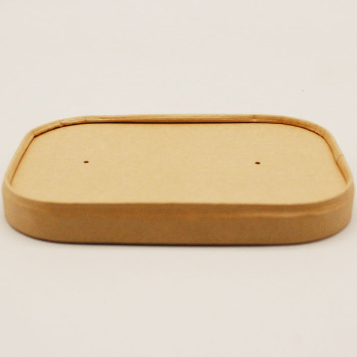 300pcs Kraft Lids for Rectangular Bowl PE |  KPRLID Makfry