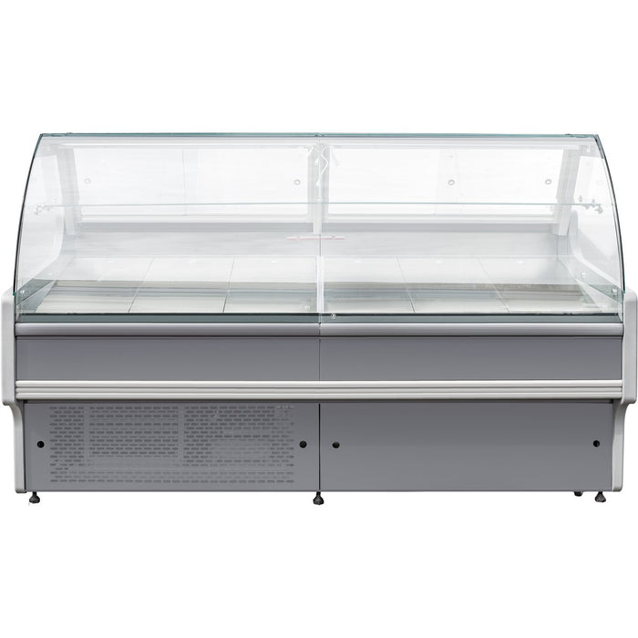 Serve over Deli counter Curved glass front Width 1200mm |  KSCP1208RCC