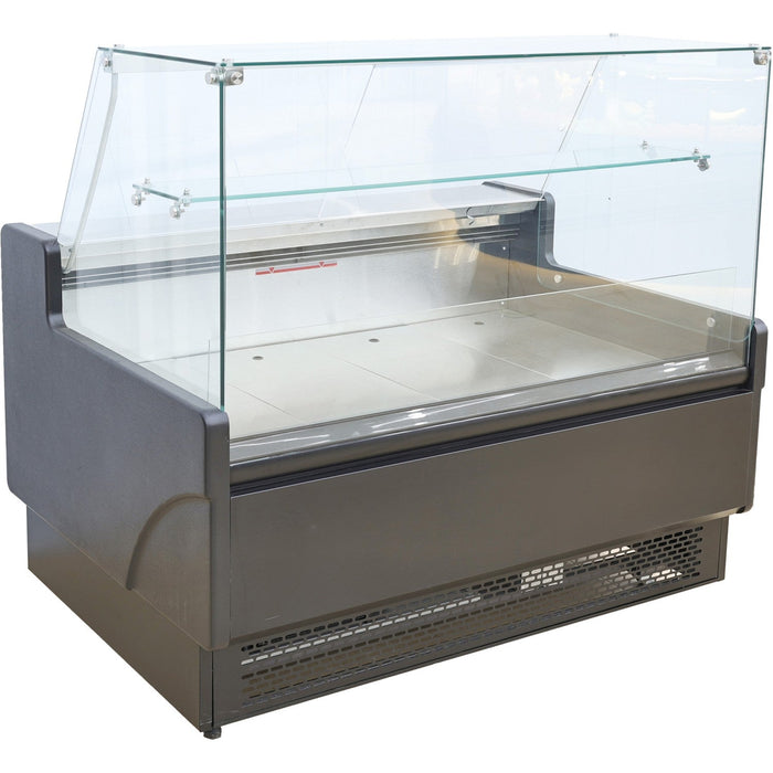 1330mm Wide Flat Glass Serve Over Counter Display Fridge 220 Litres Ventilated Cooling | Kscp1309 Sce Makfry