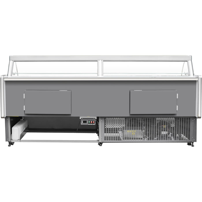 Serve Over Deli Counter Curved Glass Front 2500x850x1200mm |  Kscp2508 Rcc