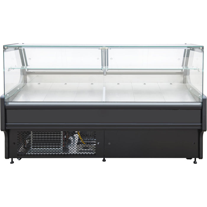 Serve over Deli counter Black front Straight glass front Width 1955mm |  KSCP2009SCD