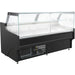 Serve Over Deli Counter Black Front Straight Glass Front Width 1330mm | Bluel104 Makfry