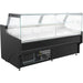 Serve Over Deli Counter Black Front Straight Glass Front Width 1955mm | Bluel108 Makfry