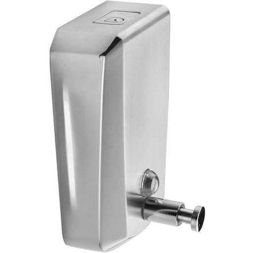 Commercial Wall Mounted Manual Soap Dispenser Brushed Chrome |  KW7260 Makfry