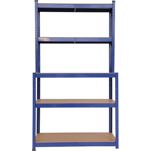 Professional Steel Workbench with 5-Tier Shelf Rack 625kg Max Load 1100x540x1400mm |  KWT33P Makfry