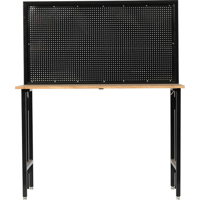 Professional Steel Workbench with Pegboard 150kg Table Load 25kg Pegboard Load 1220x660x1460mm |  KWT1220 Makfry