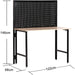 Professional Steel Workbench with Pegboard 150kg Table Load 25kg Pegboard Load 1220x660x1460mm |  KWT1220 Makfry